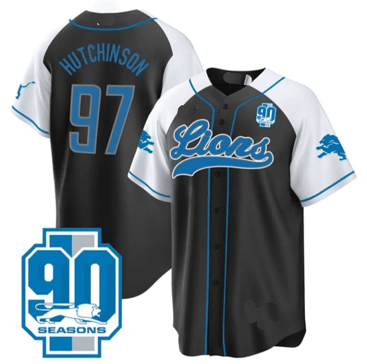 D.Lions #97 Aidan Hutchinson Black  2024 American Football Jerseys - Main View