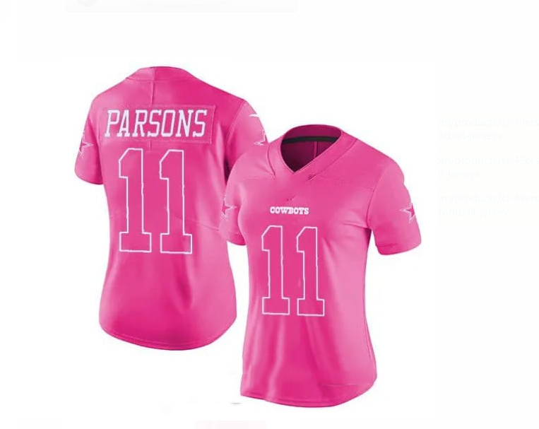 D.Cowboys #11 Micah Parsons pink Alternate Game Jersey Stitched American Football Jerseys - Main View