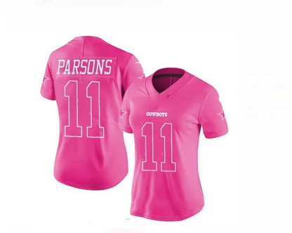 D.Cowboys #11 Micah Parsons pink Alternate Game Jersey Stitched American Football Jerseys - Main View