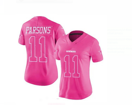 D.Cowboys #11 Micah Parsons pink Alternate Game Jersey Stitched American Football Jerseys - Main View