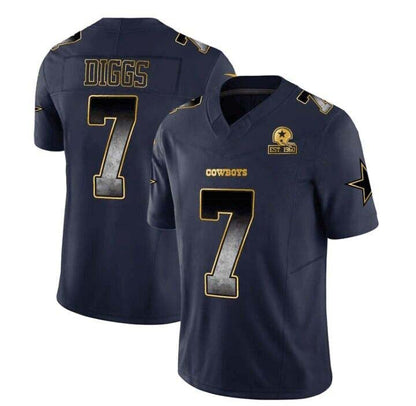 D.Cowboys #7 Trevon Diggs Black Texas Patch Vapor Jersey - All  Stitched American Football Jerseys
