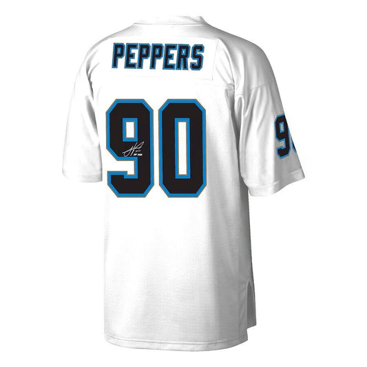 C.Panthers #90 Julius Peppers Mitchell & Ness 2024 Hall of Fame Fashion Jersey – White Stitched American Football Jerseys - Main View