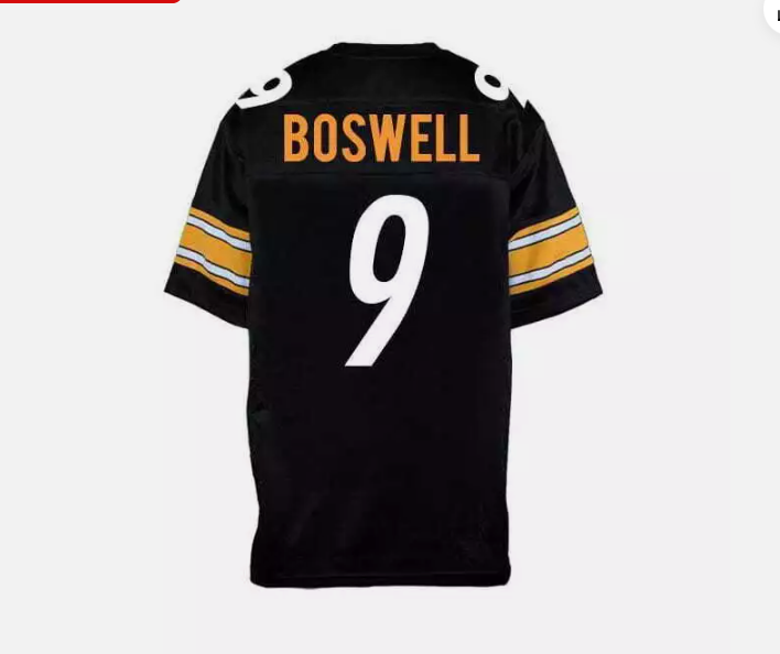 P.Steelers  #9 Chris Boswell Game Jersey - Black - Main View
