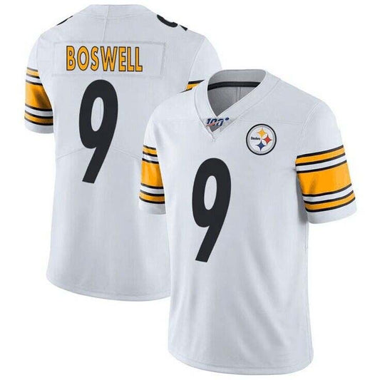 P.Steelers #9 Chris Boswell White Men Women Youth 100th Sport Jerseys Football Jerseys - Main View