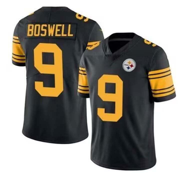 P.Steelers #9 Chris Boswell Black Vapor Untouchable Color Rush Limited Player Jersey Stitched American Football Jerseys - Main View