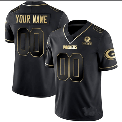 Custom GB.Packers Home Patch Gold Vapor – All Stitched Football Jerseys - Main View