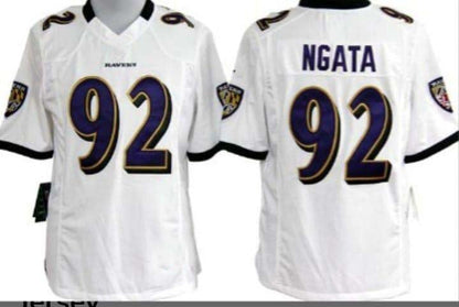 B.Ravens #92 Haloti Ngata White Limited Stitched American Football Jerseys - Main View