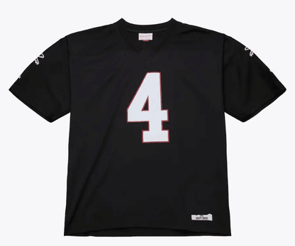 A.Falcons #4 Brett Favre Mitchell & Ness Black 1991 Legacy Player Stitched American Football Jerseys view 2