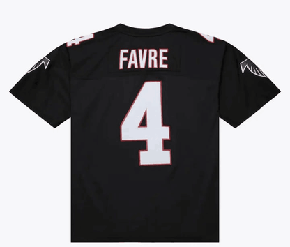 A.Falcons #4 Brett Favre Mitchell & Ness Black 1991 Legacy Player Stitched American Football Jerseys - Main View
