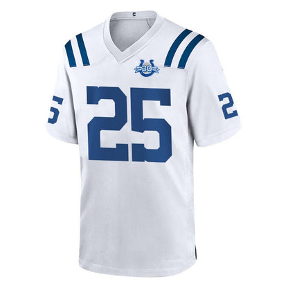 IN.Colts #25 Marshay Green White 30th Player Game Jersey Stitched American Football Jerseys view 2