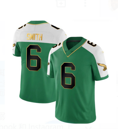 P.Eagles #6 DeVonta Smith Alternate Jersey - Kelly Green Stitched American Football Jerseys - Main View