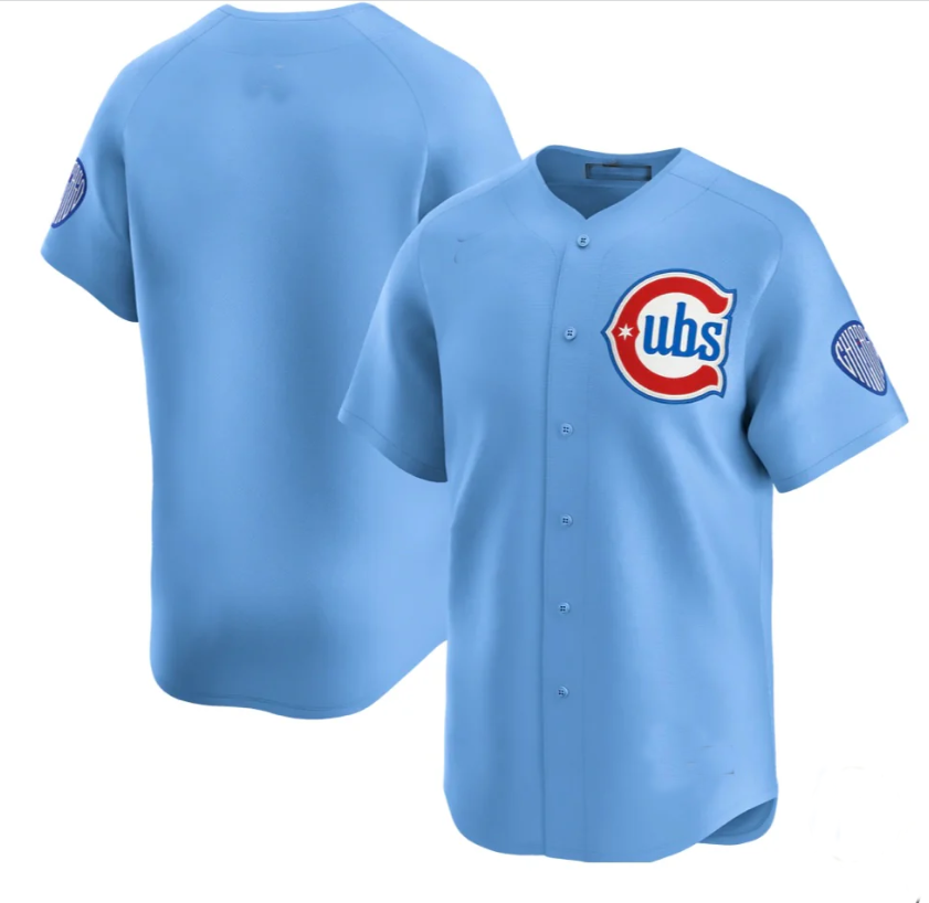 Chicago Cubs Alternate Authentic Team Jersey BLUE Baseball Jerseys - Main View