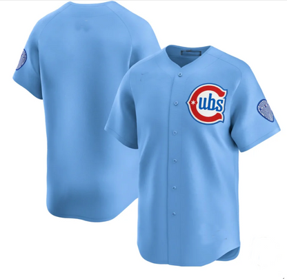 Chicago Cubs Alternate Authentic Team Jersey BLUE Baseball Jerseys - Main View