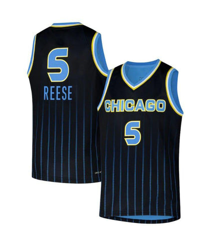 C.Sky #5 Angel Reese Fanatics Unisex Explorer Edition Fast Break Replica Jersey - Black American Basketball Jersey - Main View