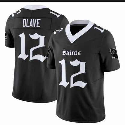 NO.Saints #12 Chris Olave Gothic Lone Star Edition' Vapor Limited Jersey - All Stitched American Football Jerseys - Main View