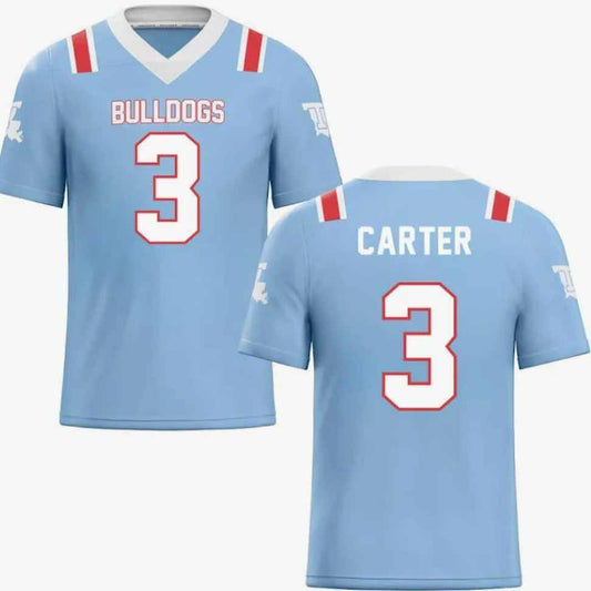 #3 Louisiana Tech Bulldogs Carter Stitched American College Jerseys - Main View