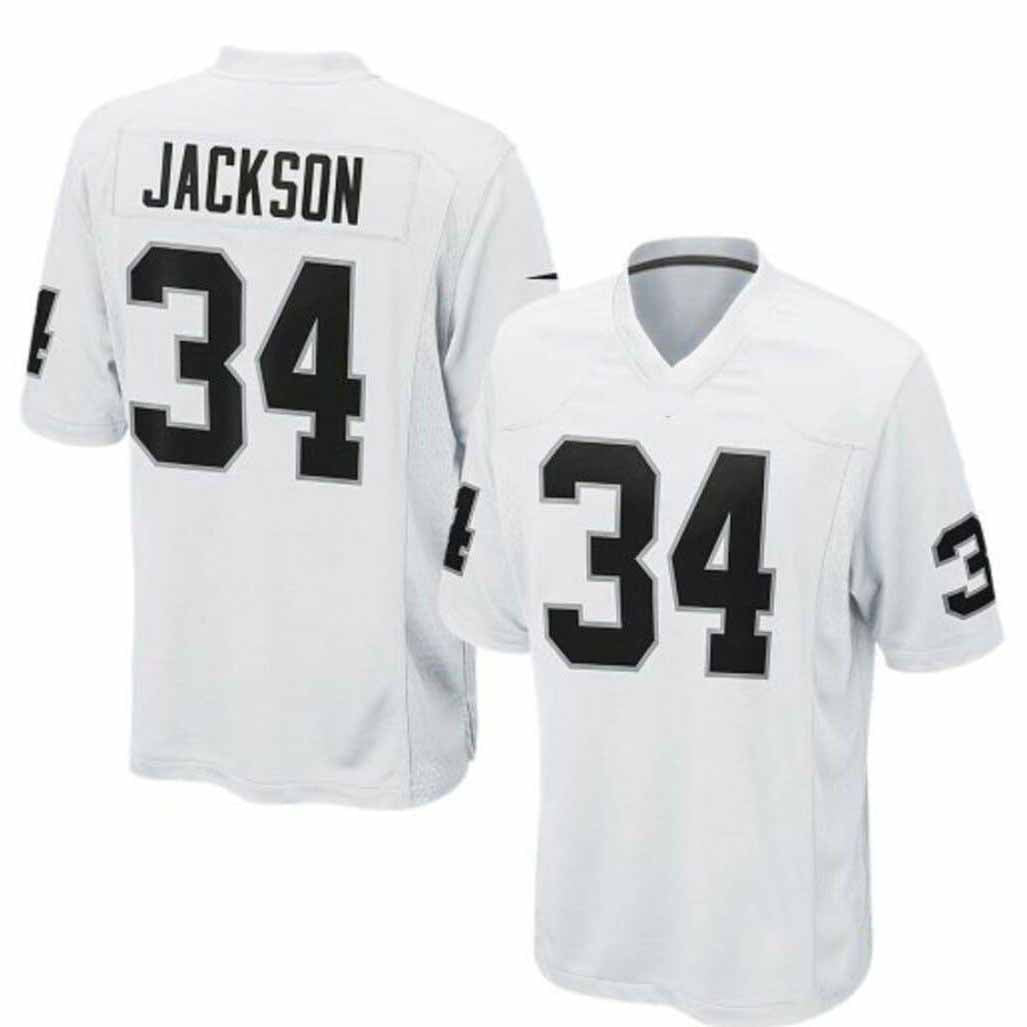 LV.Raiders #34 Bo Jackson Game Stitched American Football Jerseys - Main View
