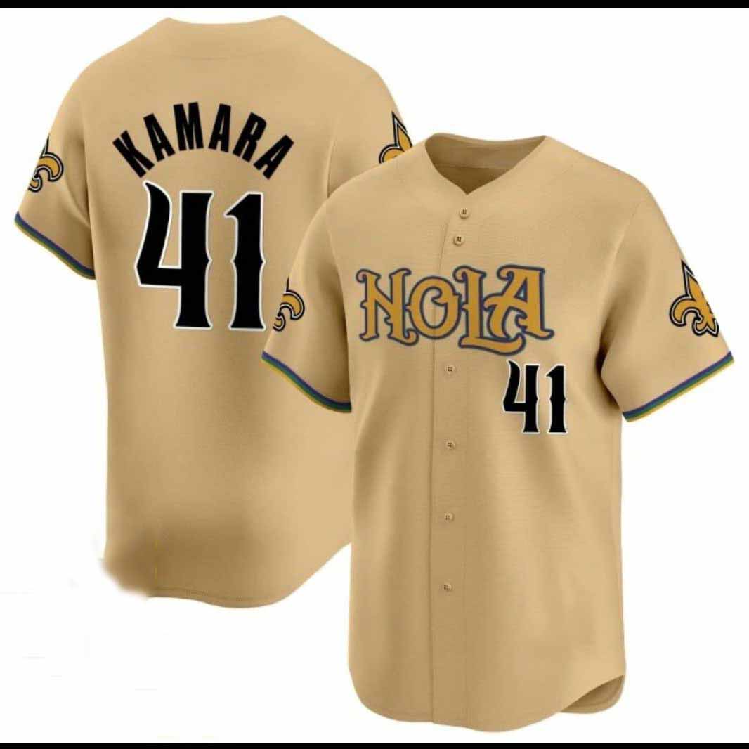 NO.Saints #41 Alvin Kamara With Patch Fashion Baseball Stitched Vapor Premier Limited Jersey - Main View