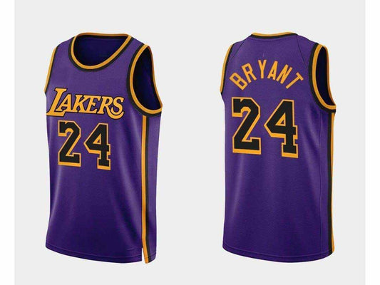 LA.Lakers #24 Kobe Bryant 2022-23 Statement Edition Purple Stitched American Basketball Jersey - Main View