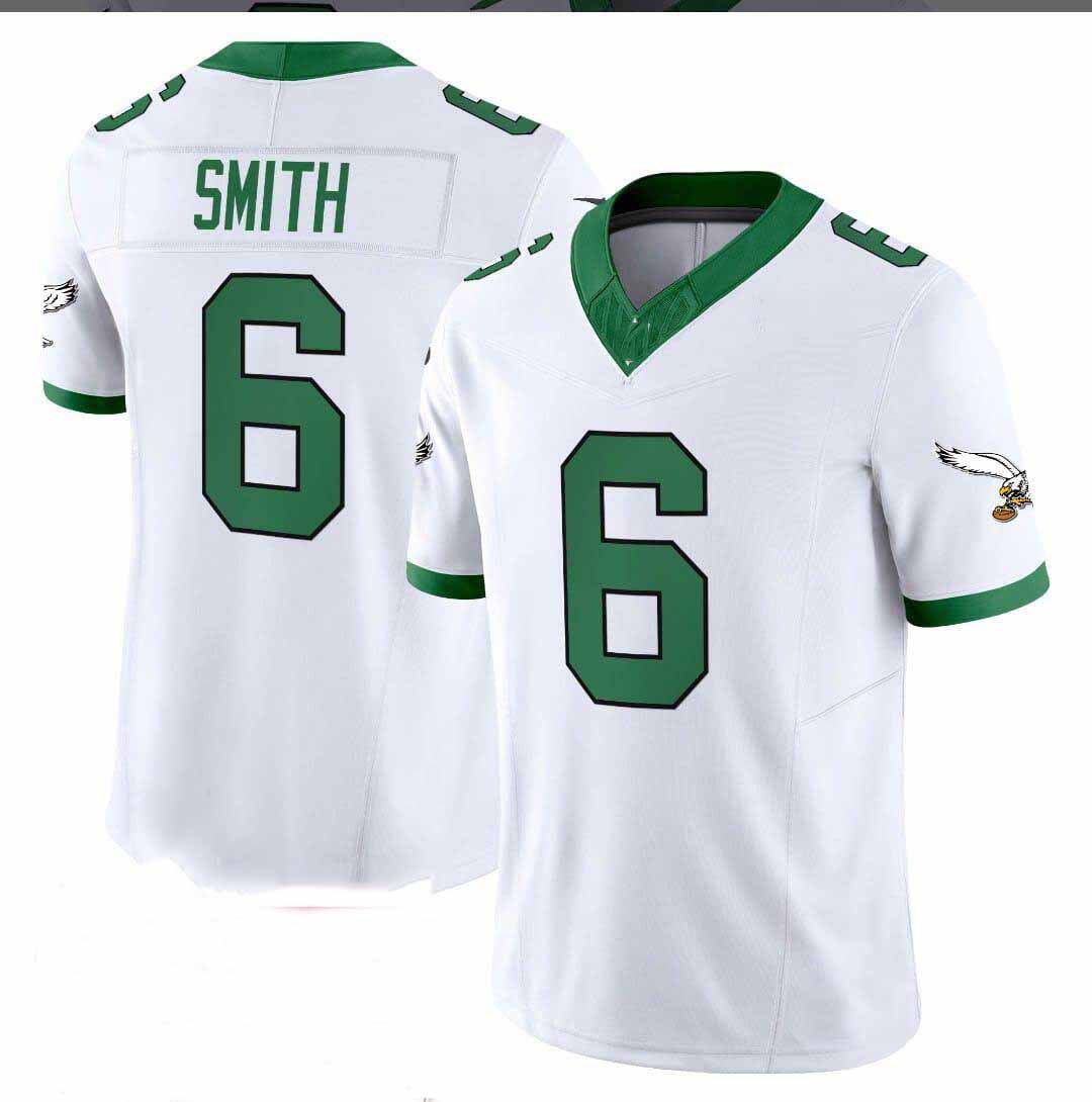 P.Eagles #6 DeVonta Smith White LIX F.U.S.E. Vapor Limited Jersey – All Stitched Football Jerseys - Main View
