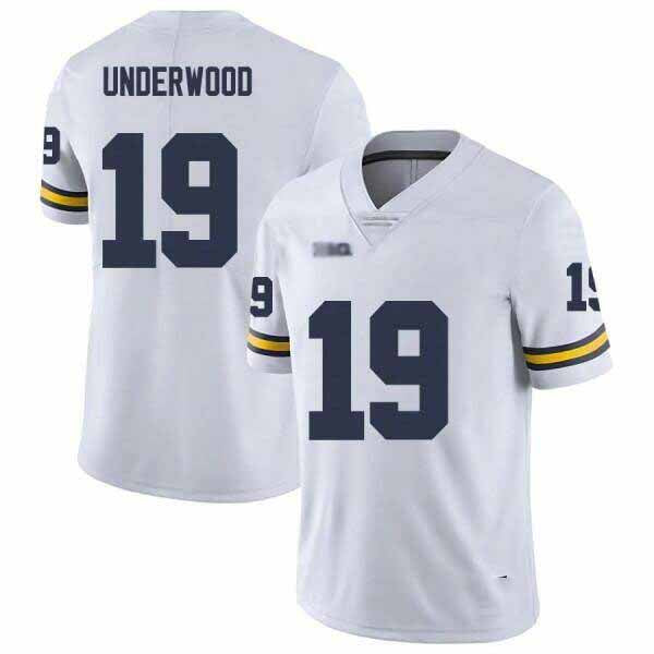 M.Wolverines #19 Bryce Underwood White Stitched American College Jerseys - Main View