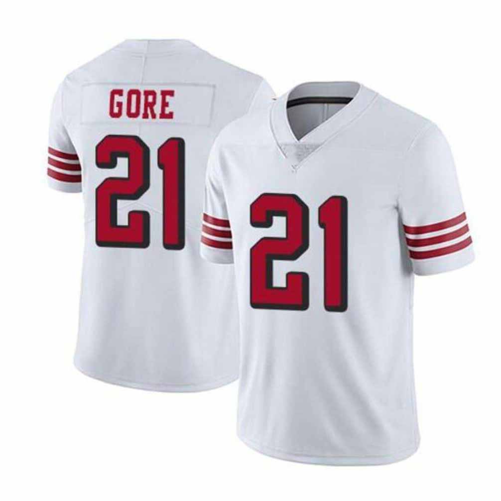 SF.49ers #21 Frank Gore White Color Rush Vapor Untouchable Limited Retired Player Stitched American Football Jerseys - Main View