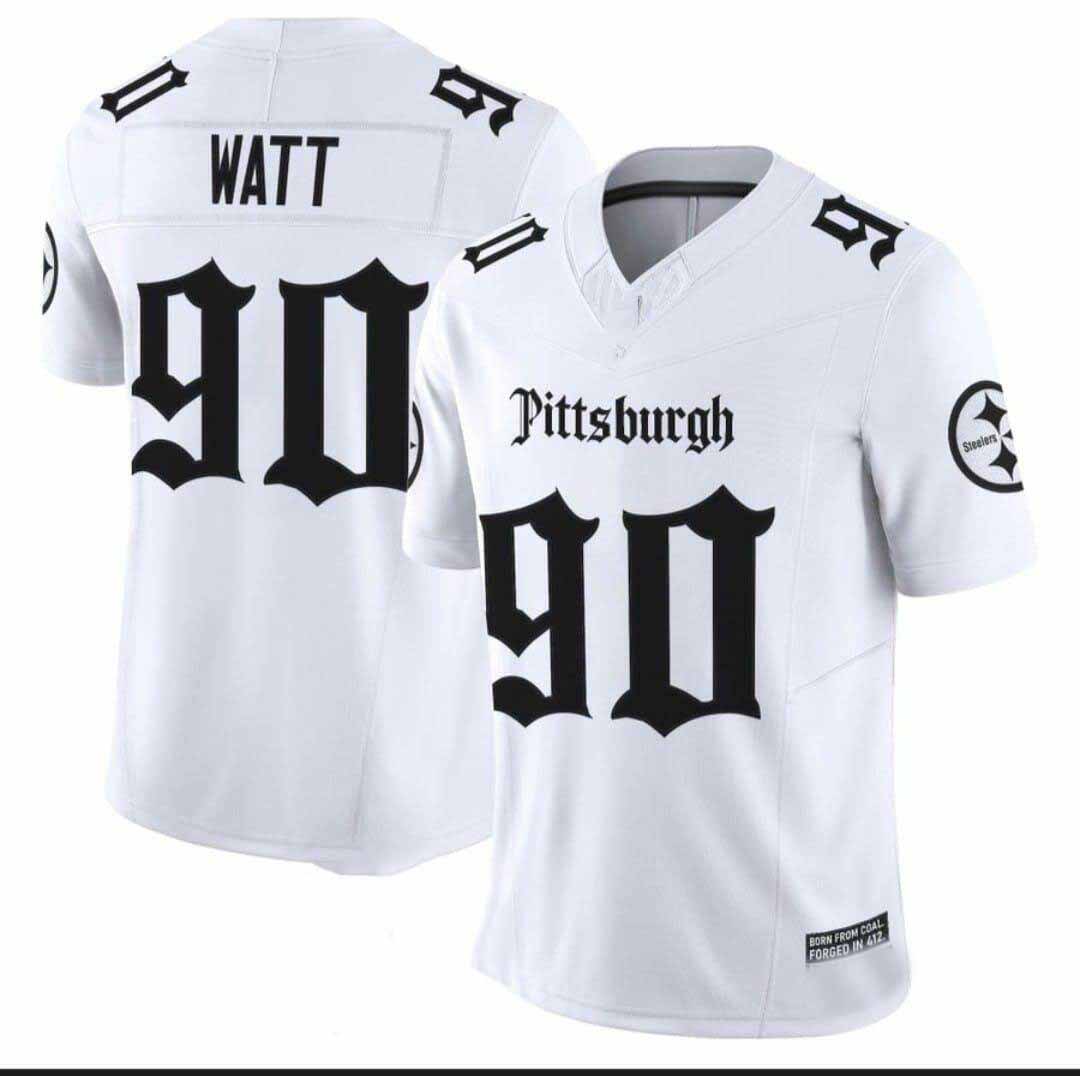 P.Steelers #90 Pittsburgh Watt White 2025 F.U.S.E. Limited Stitched American Football Jerseys - Main View