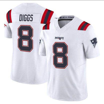 NE.Patriots #8 Stefon Diggs White F.U.S.E. Stitched American Football Jerseys - Main View