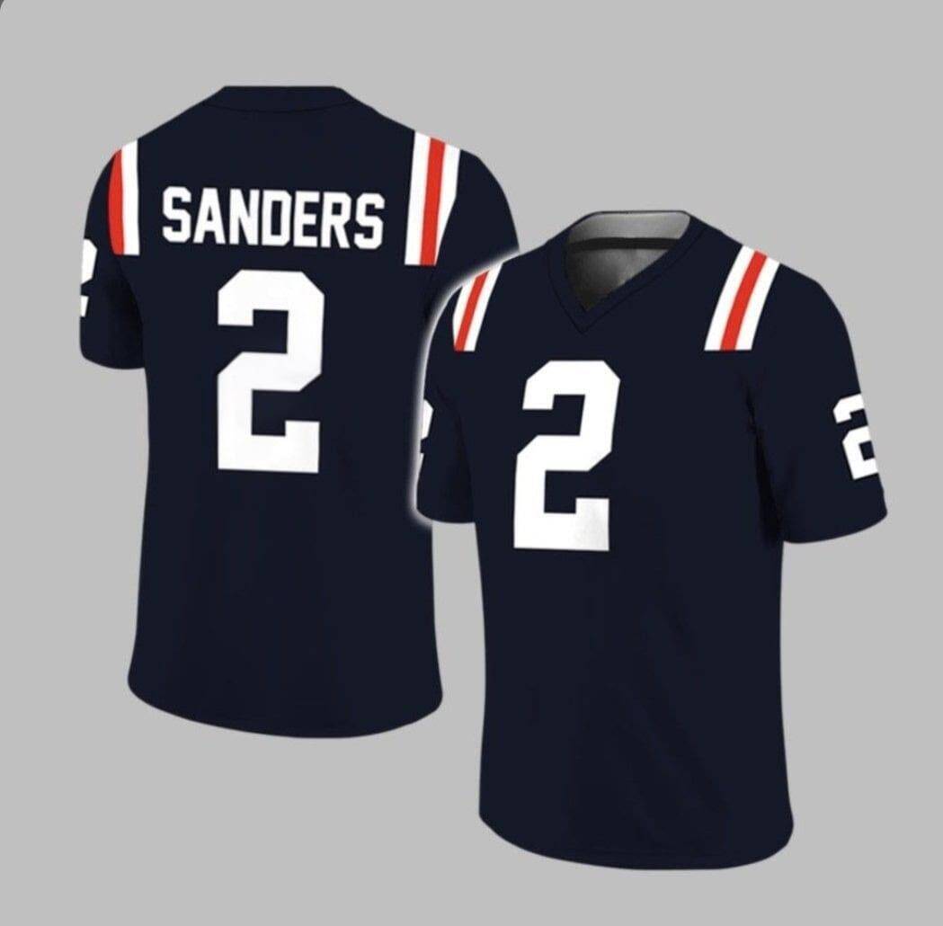 J.State #2 Shedeur Sanders 2025 Stitched American College Jerseys - Main View
