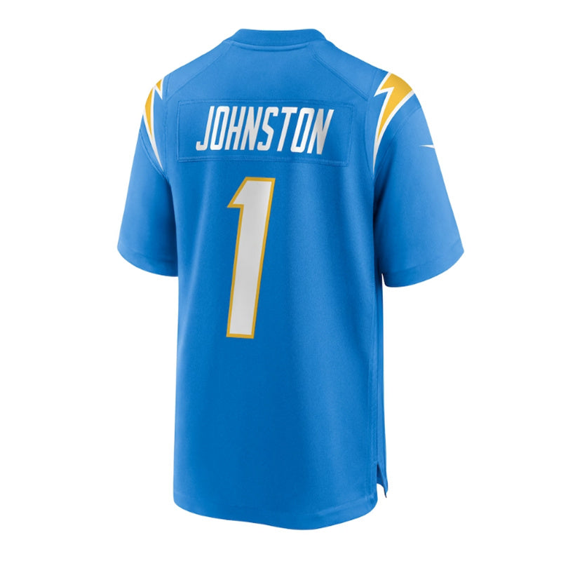 LA.Chargers #1 Quentin Johnston 2023 Draft First Round Pick Game Jersey - Powder Blue Stitched American Football Jerseys - Main View