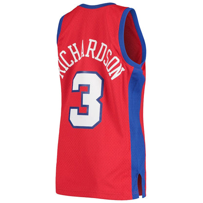 LA.Clippers #3 Quentin Richardson Mitchell & Ness 2000-01 Hardwood Classics Swingman Jersey Statement Edition Red Stitched American Basketball Jersey - Main View
