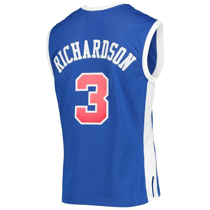 LA.Clippers #3 Quentin Richardson Mitchell & Ness 2002-03 Hardwood Classics Swingman Jersey Royal Stitched American Basketball Jersey - Main View