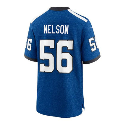 IN.Colts #56 Quenton Nelson Indiana Nights Alternate Game Jersey - Royal Stitched American Football Jerseys - Main View