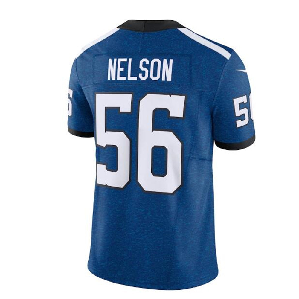 IN.Colts #56 Quenton Nelson Indiana Nights Alternate Vapor F.U.S.E. Limited Jersey - RoyalStitched American Football Jerseys - Main View