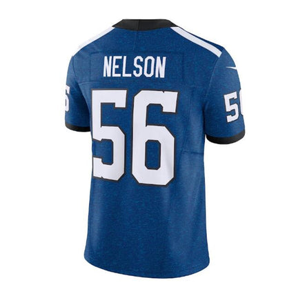 IN.Colts #56 Quenton Nelson Indiana Nights Alternate Vapor F.U.S.E. Limited Jersey - RoyalStitched American Football Jerseys - Main View