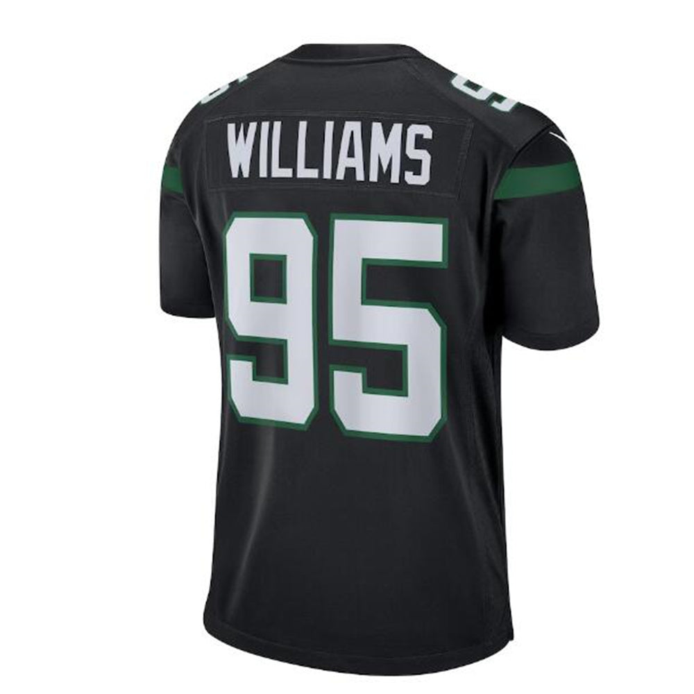 NY.Jets #95 Quinnen Williams Alternate Game Player Jersey - Stealth Black Stitched American Football Jerseys - Main View