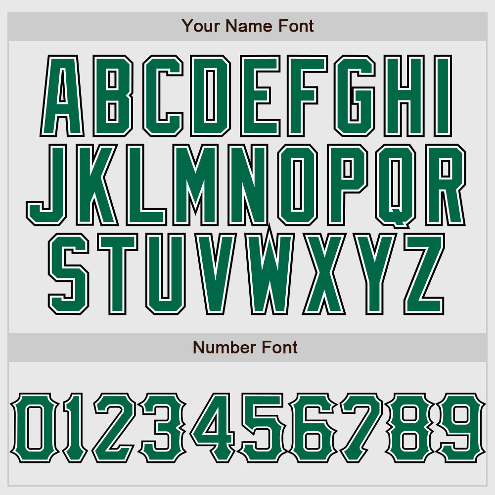 Custom White Black Pinstripe Kelly Green-Black Authentic Raglan Sleeves Baseball Jersey view 4