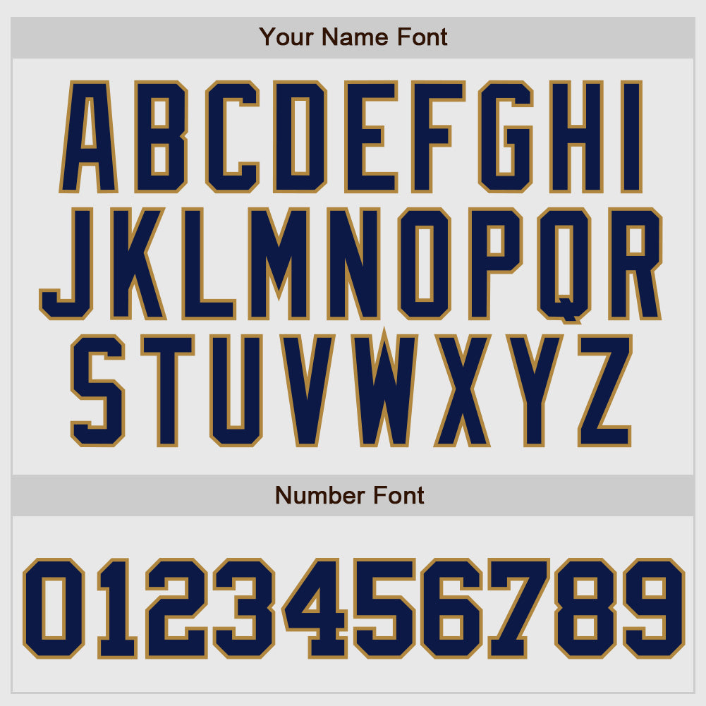 Custom White Navy Pinstripe Navy-Old Gold Authentic Raglan Sleeves Baseball Jersey view 4