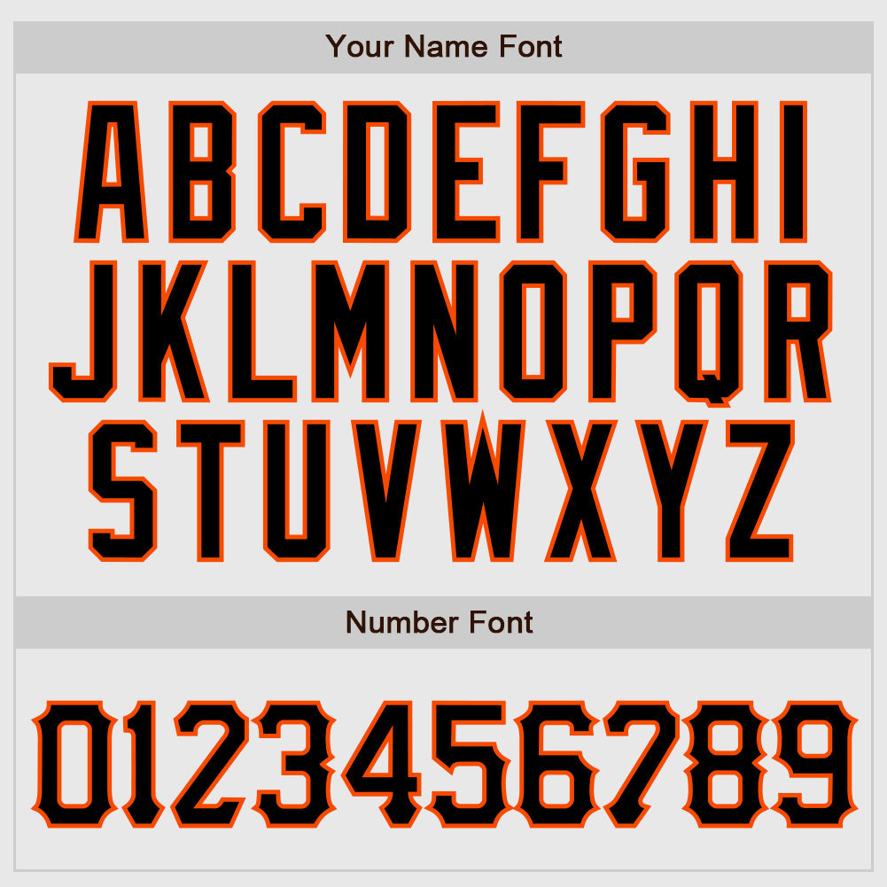 Custom White Orange Pinstripe Black-Orange Authentic Raglan Sleeves Baseball Jersey view 4
