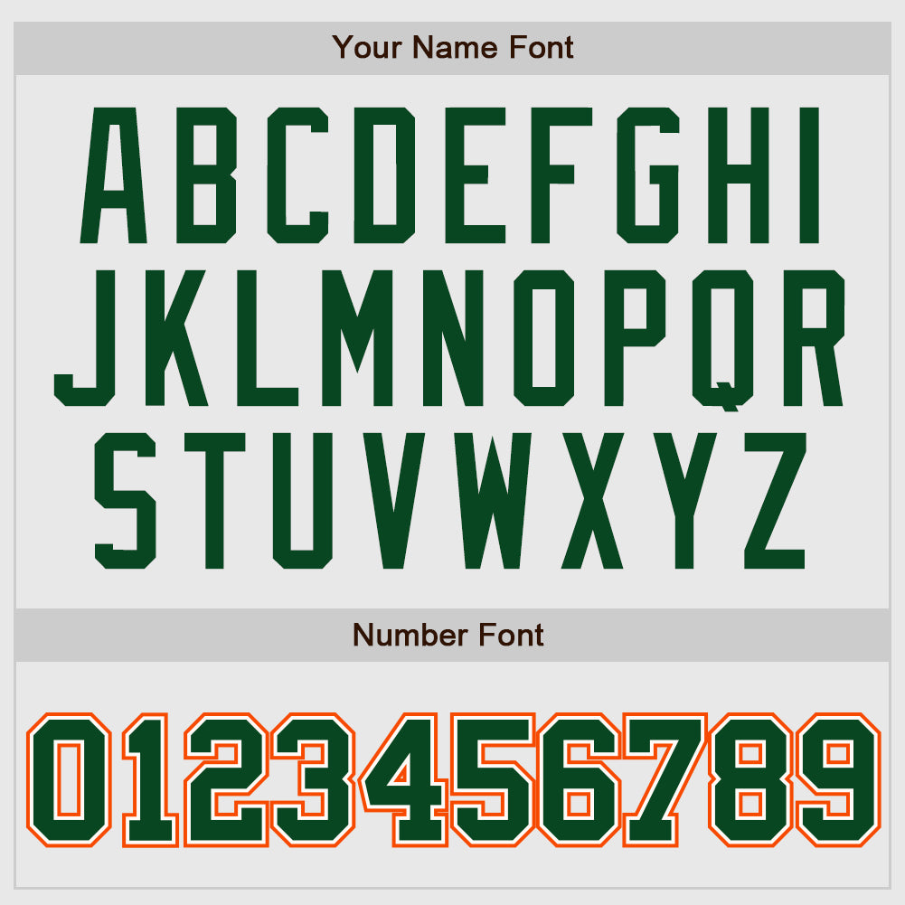 Custom White Orange Pinstripe Green-Orange Authentic Raglan Sleeves Baseball Jersey view 4