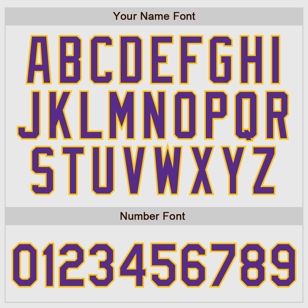 Custom White Purple Pinstripe Purple-Gold Authentic Raglan Sleeves Baseball Jersey view 4