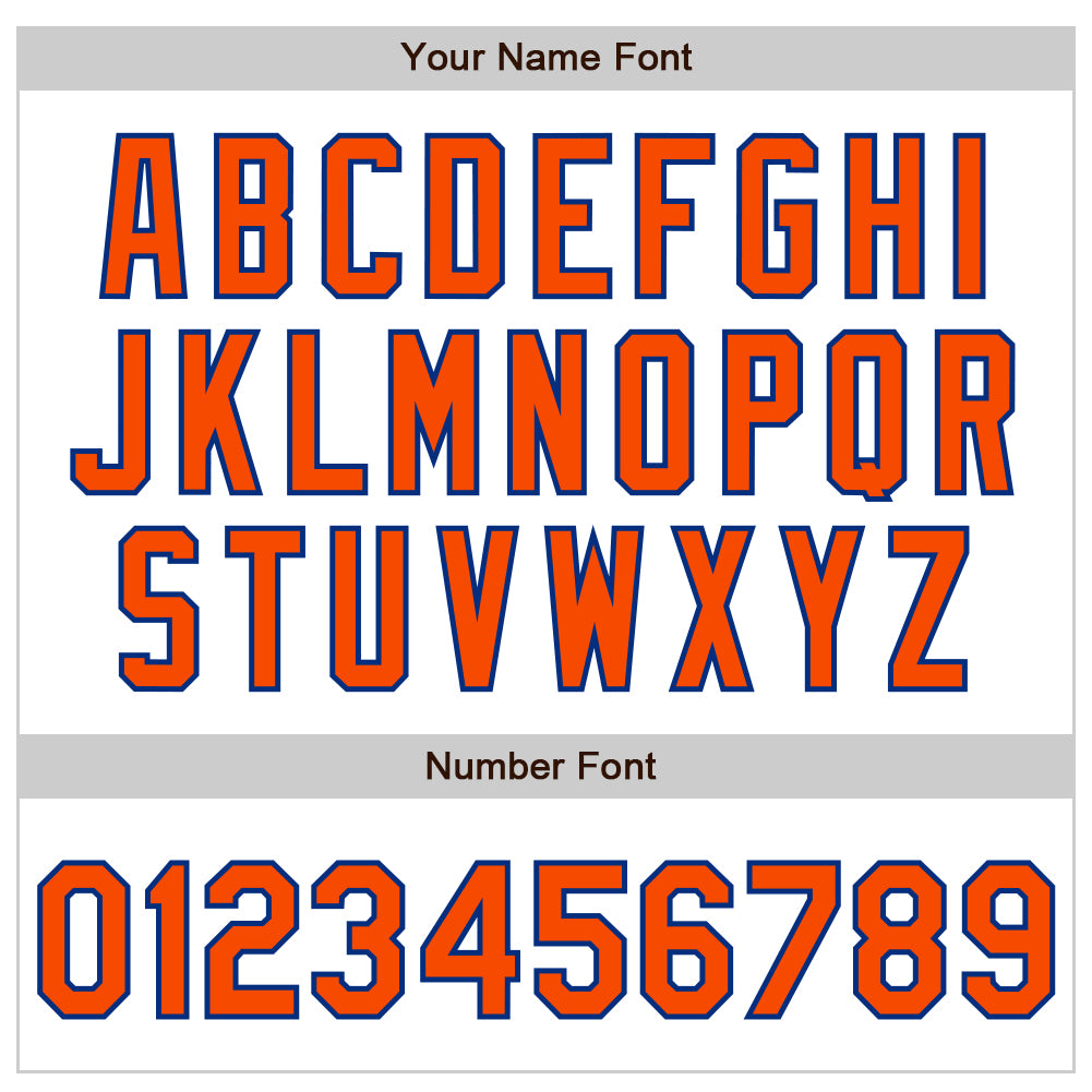 Custom White Orange-Royal Authentic Raglan Sleeves Baseball Jersey view 5