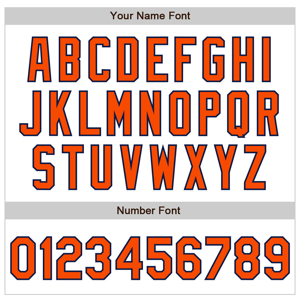Custom White Orange-Navy Authentic Raglan Sleeves Baseball Jersey view 5