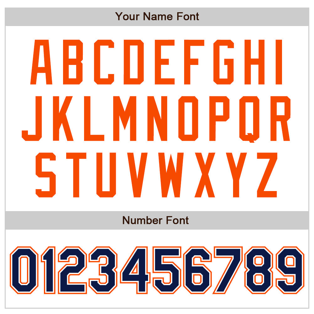 Custom White Navy-Orange Authentic Raglan Sleeves Baseball Jersey view 5