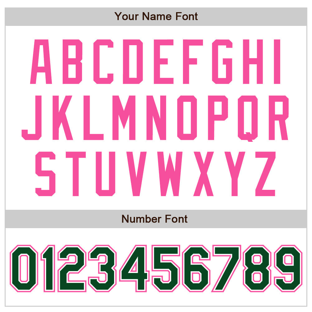 Custom White Green-Pink Authentic Raglan Sleeves Baseball Jersey view 5