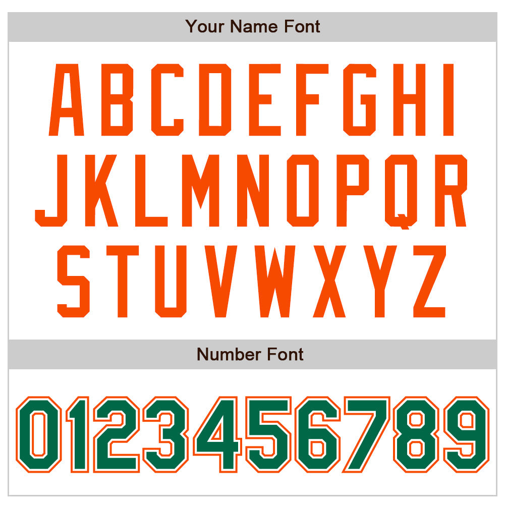 Custom White Kelly Green-Orange Authentic Raglan Sleeves Baseball Jersey view 5