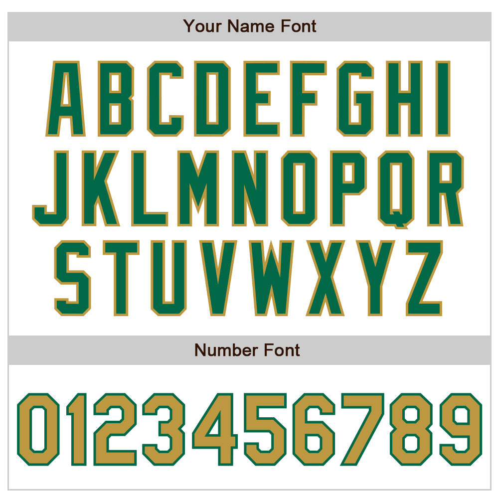 Custom White Old Gold-Kelly Green Authentic Raglan Sleeves Baseball Jersey view 5