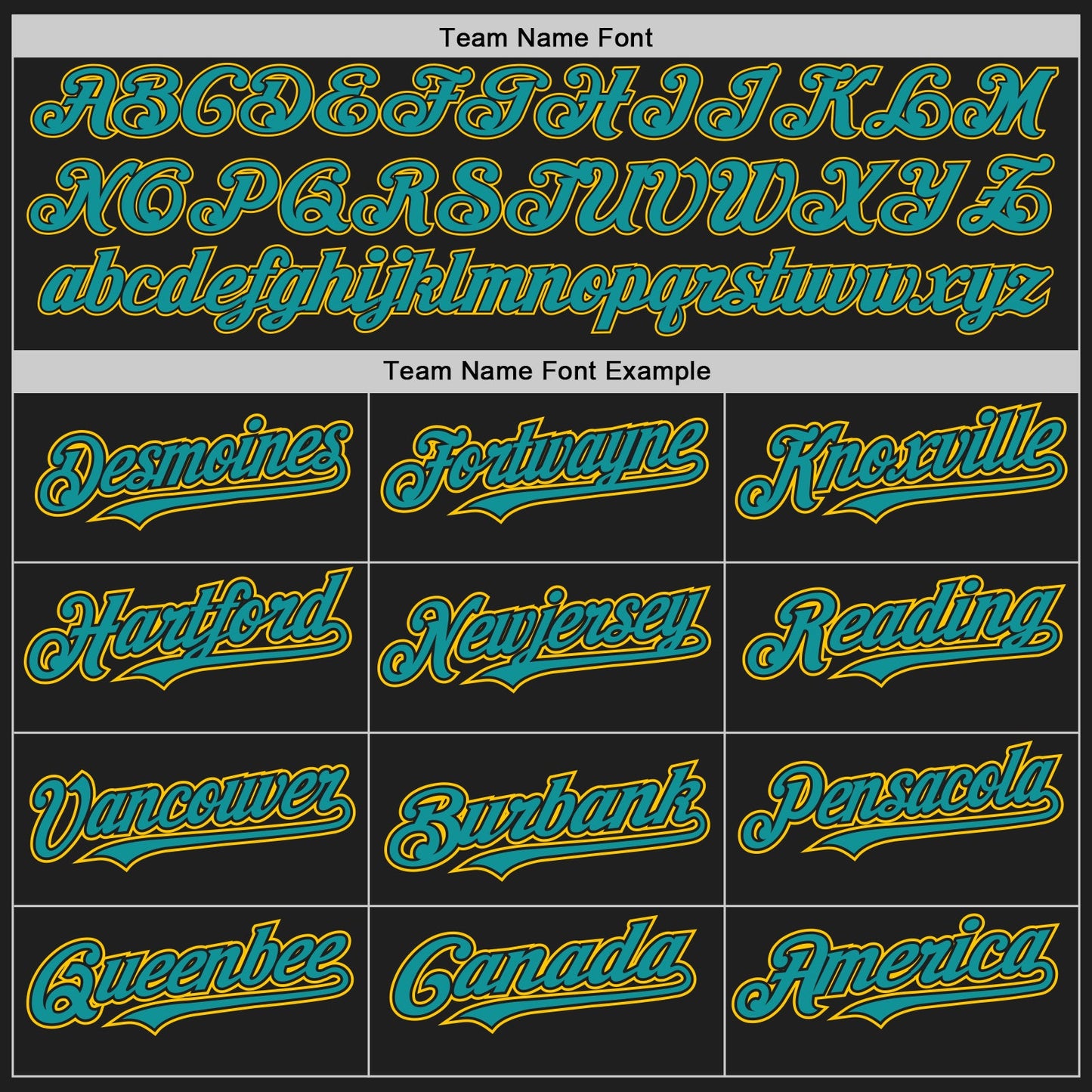 Custom Black Teal-Yellow Authentic Raglan Sleeves Baseball Jersey view 4