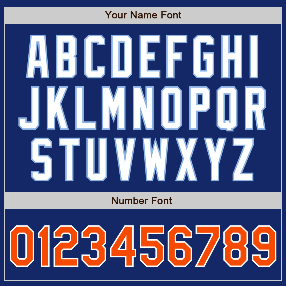 Custom Royal Orange-Light Blue Authentic Raglan Sleeves Baseball Jersey view 5