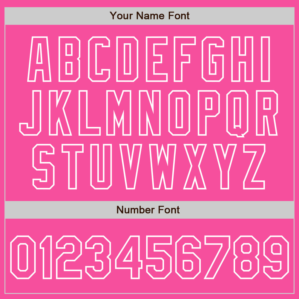Custom Pink White Authentic Raglan Sleeves Baseball Jersey view 5